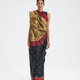 The Seedha Pallu sari drape worn in Gujarat, Uttar Pradesh, and Uttarakhand.